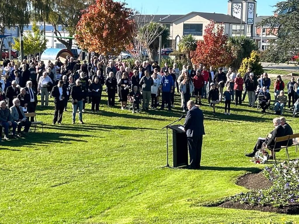 Anzac service in Kaiapoi